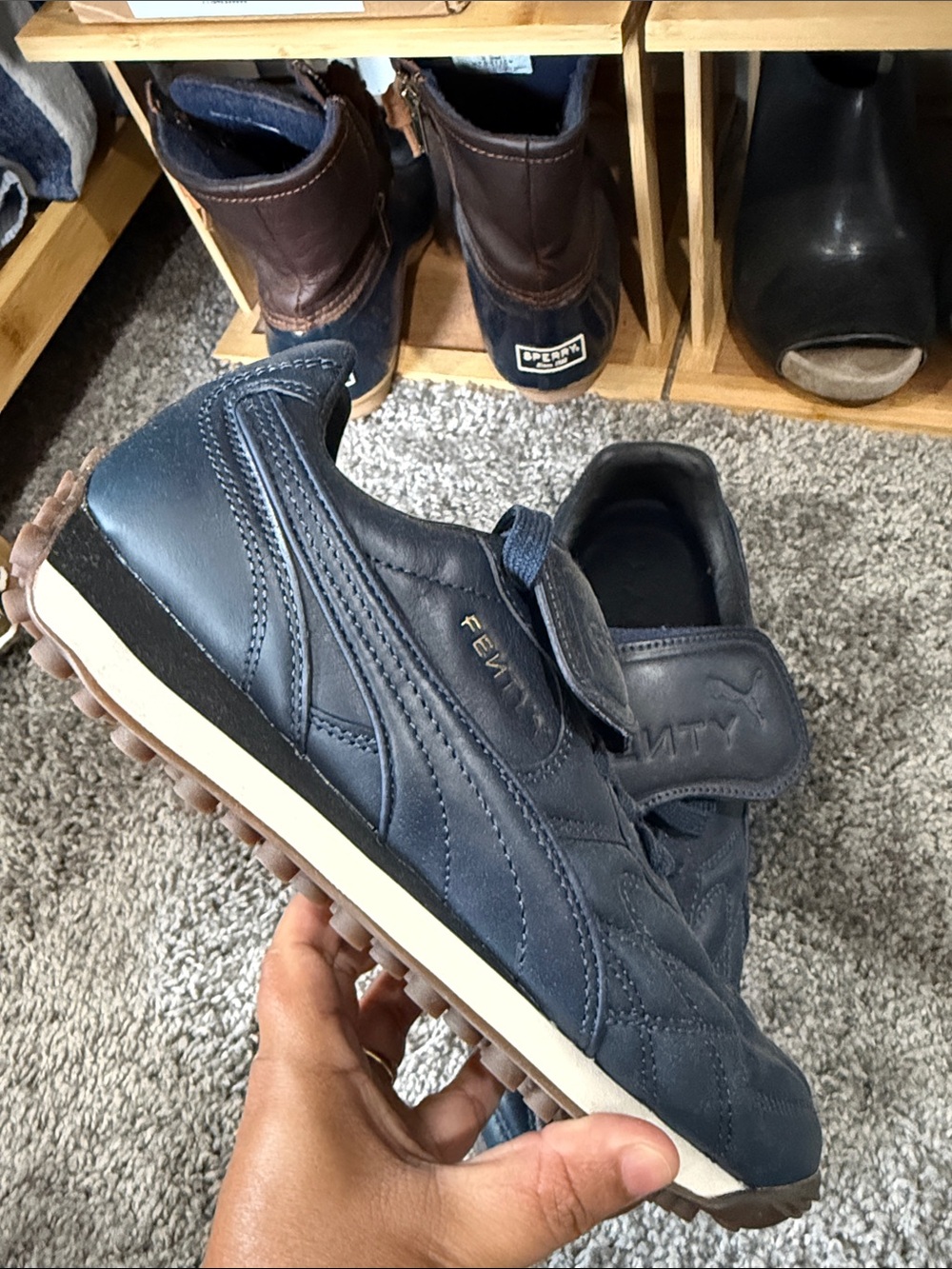 New PUMA AVANTI FENTY WOMEN BLUE LACE UP Sneakers 8 - Picture 8 of 9